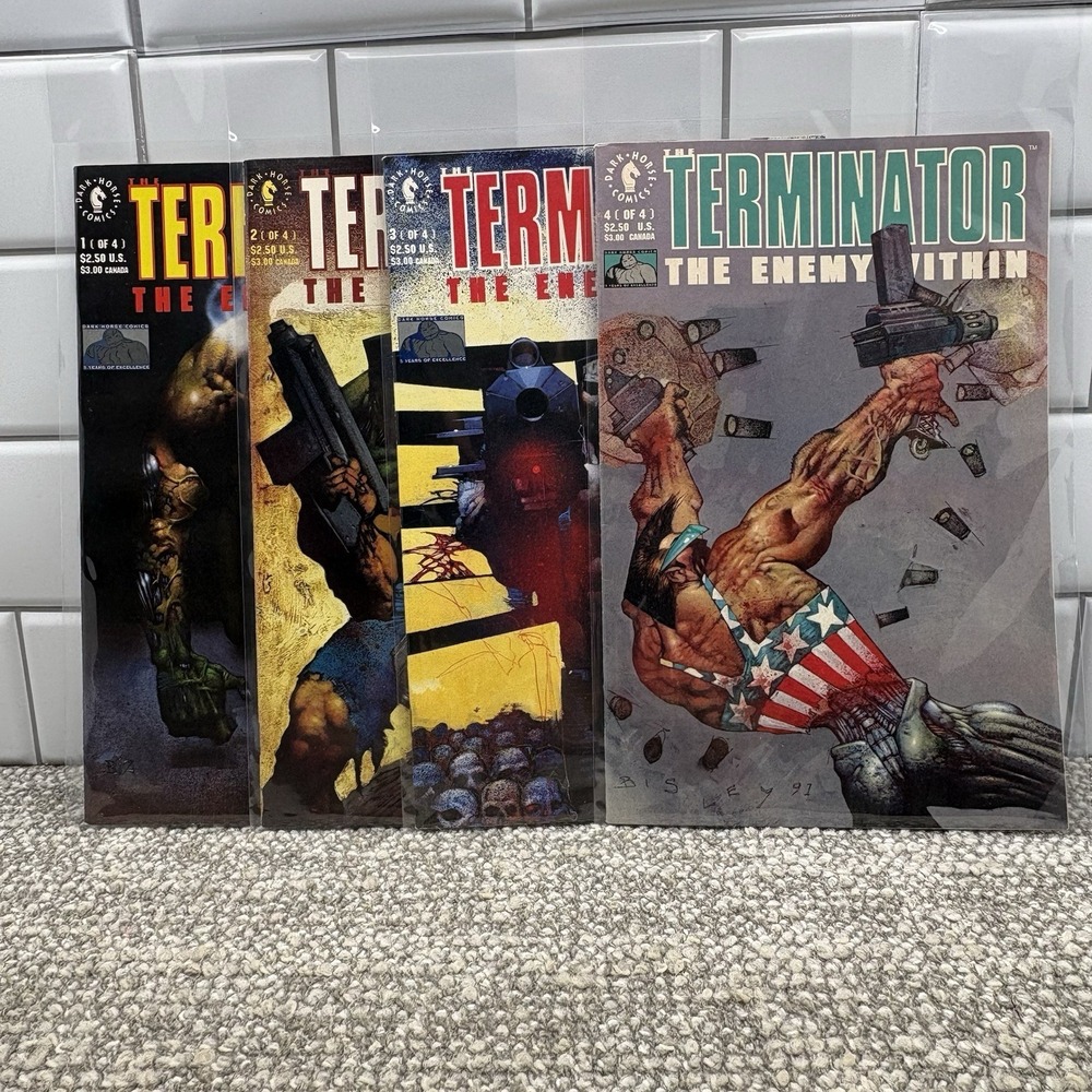Terminator Comic Books The Enemy Within Dark Horse VTG 1-4‎ EXC COND